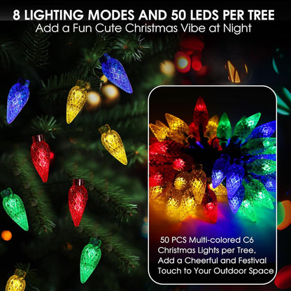 🎄2025 Christmas On Sale✨Solar Christmas Tree Outdoor Christmas Decorations