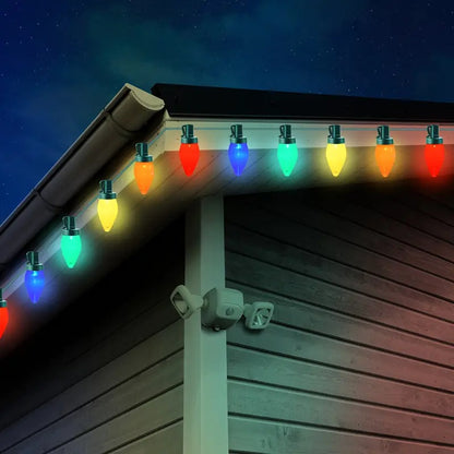 🎄Early Christmas Sale🔥Vintage Christmas String Lights with Timer，Waterproof