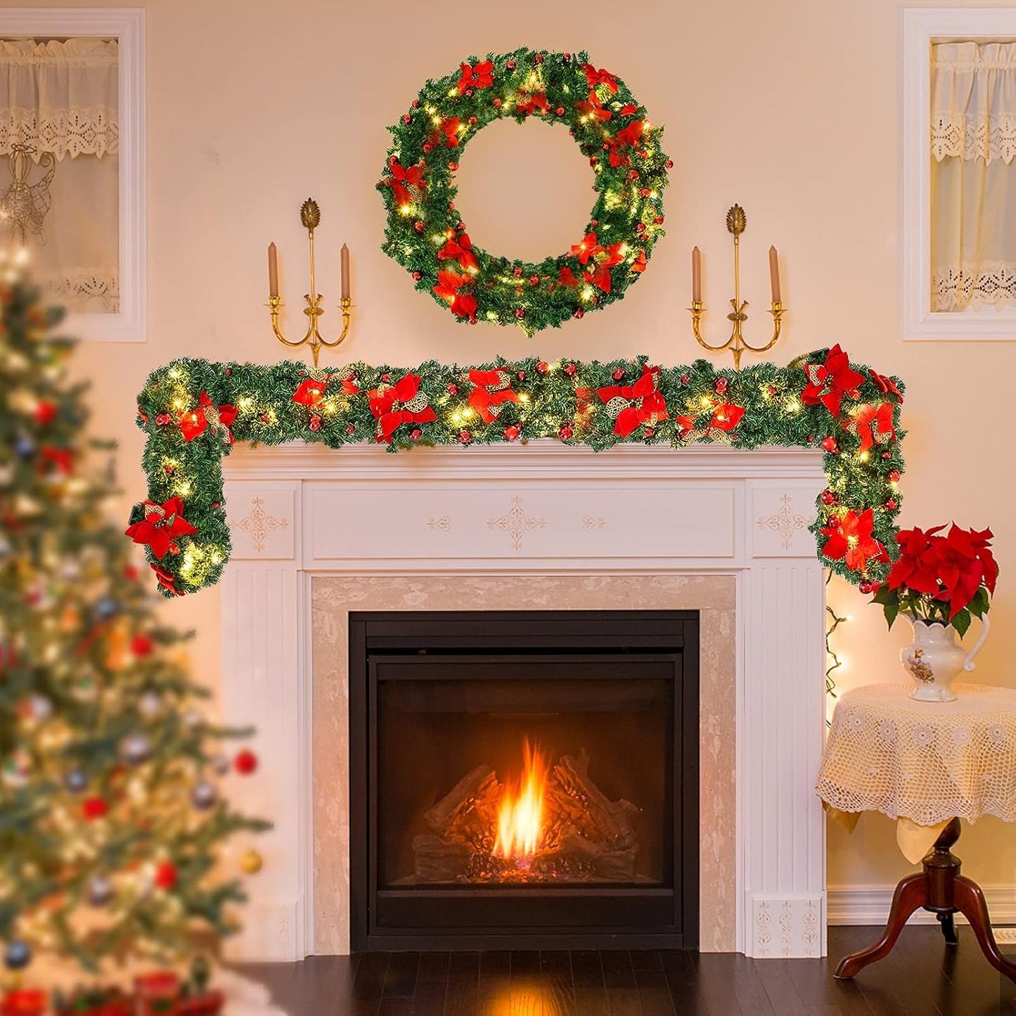 🎄2025 Christmas On Sale✨Christmas  Garlands with LED Lights