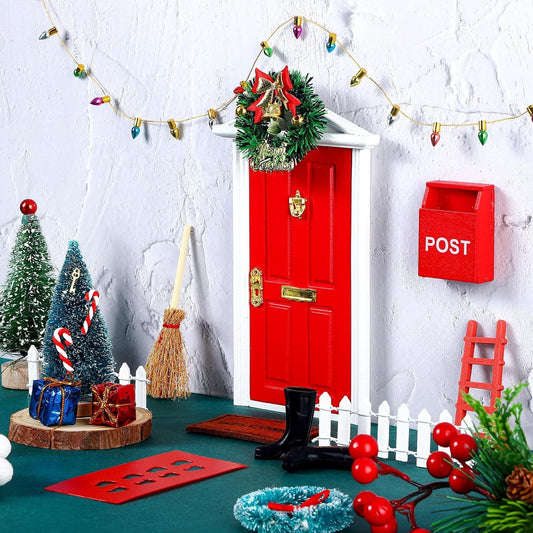 🎄2025 Christmas On Sale✨Christmas Elf Fairy Doors Decorations Kit