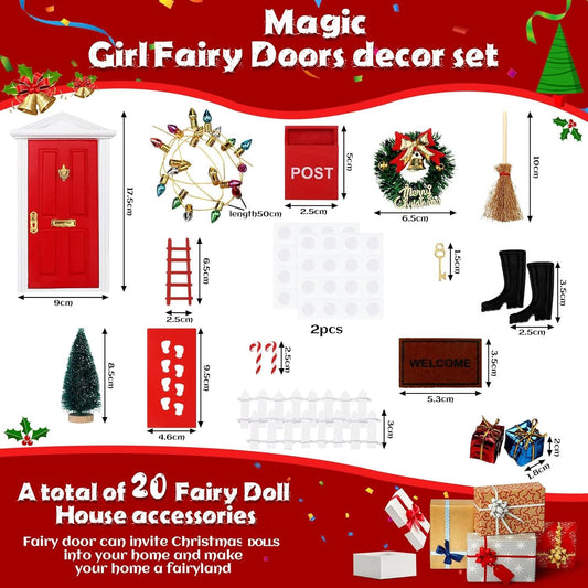 🎄2025 Christmas On Sale✨Christmas Elf Fairy Doors Decorations Kit