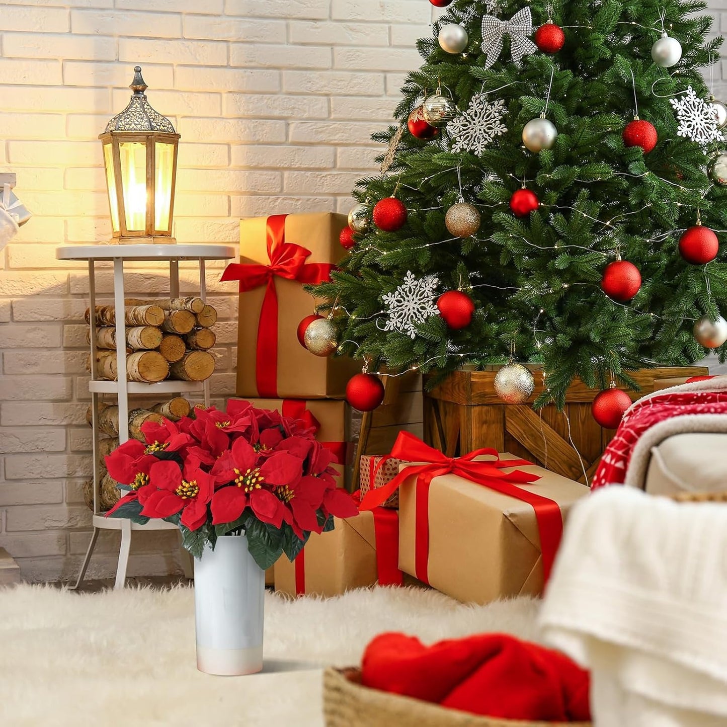 🎄Early Christmas Sale🔥Poinsettias Artificial Christmas Flowers