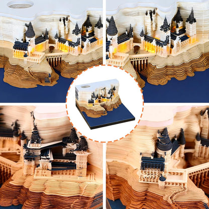 🎄2025 Christmas On Sale🏰Magic Castle with Weekly Calendar & LED Lights