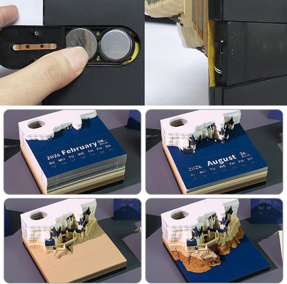 🎄2025 Christmas On Sale🏰Magic Castle with Weekly Calendar & LED Lights