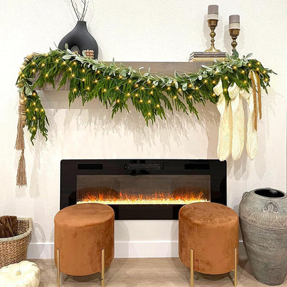 🎄Early Christmas Sale🔥Pre-Lit Artificial Norfolk Pine Garland