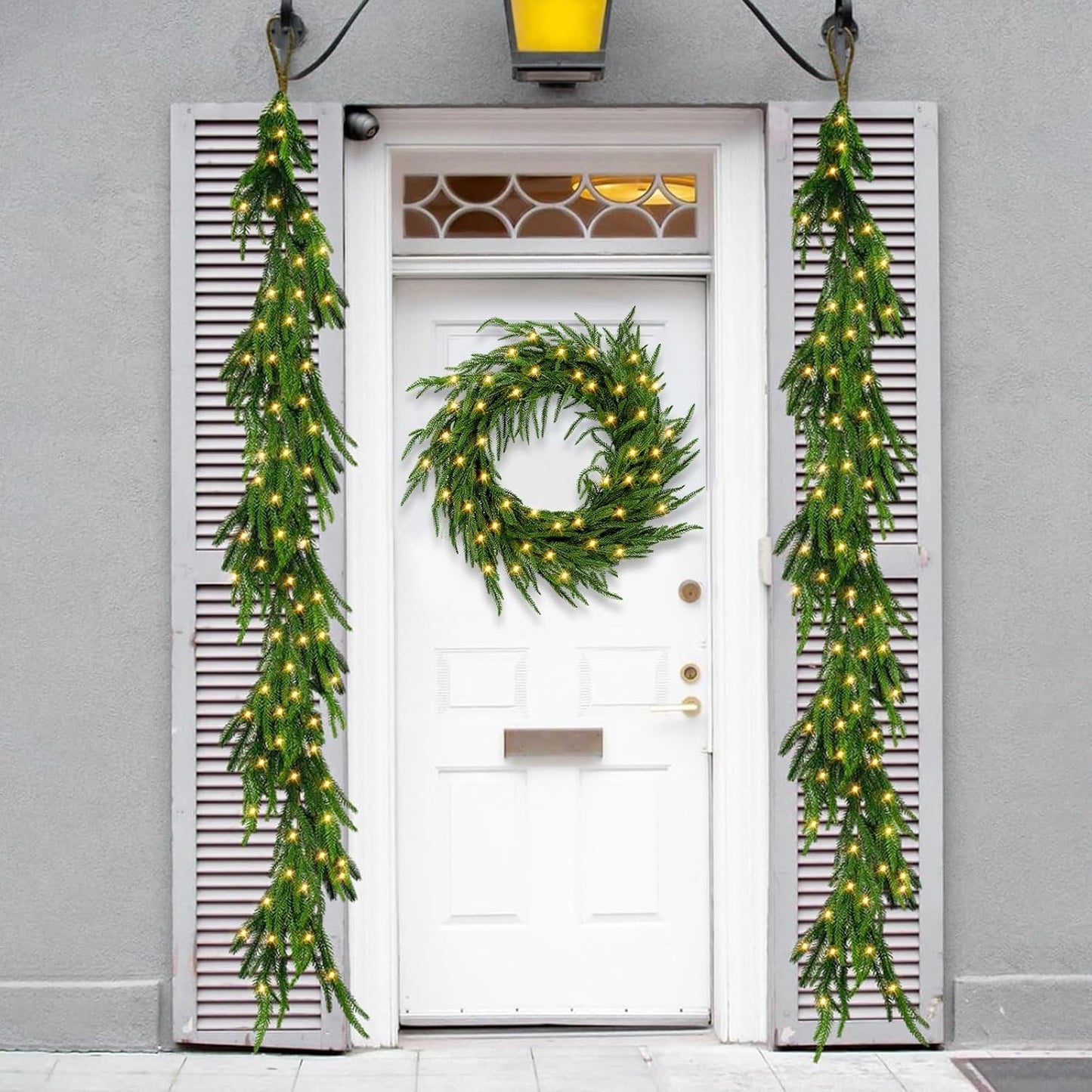 🎄Early Christmas Sale🔥Pre-Lit Artificial Norfolk Pine Garland