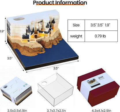 🎄2025 Christmas On Sale🏰Magic Castle with Weekly Calendar & LED Lights