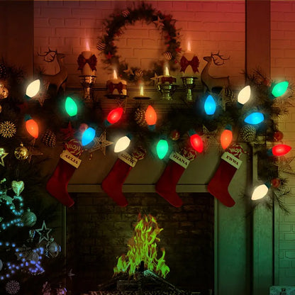 🎄Early Christmas Sale🔥Vintage Christmas String Lights with Timer，Waterproof