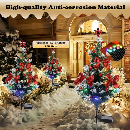 🎄2025 Christmas On Sale✨Solar Christmas Cedar Tree Lights，Waterproof