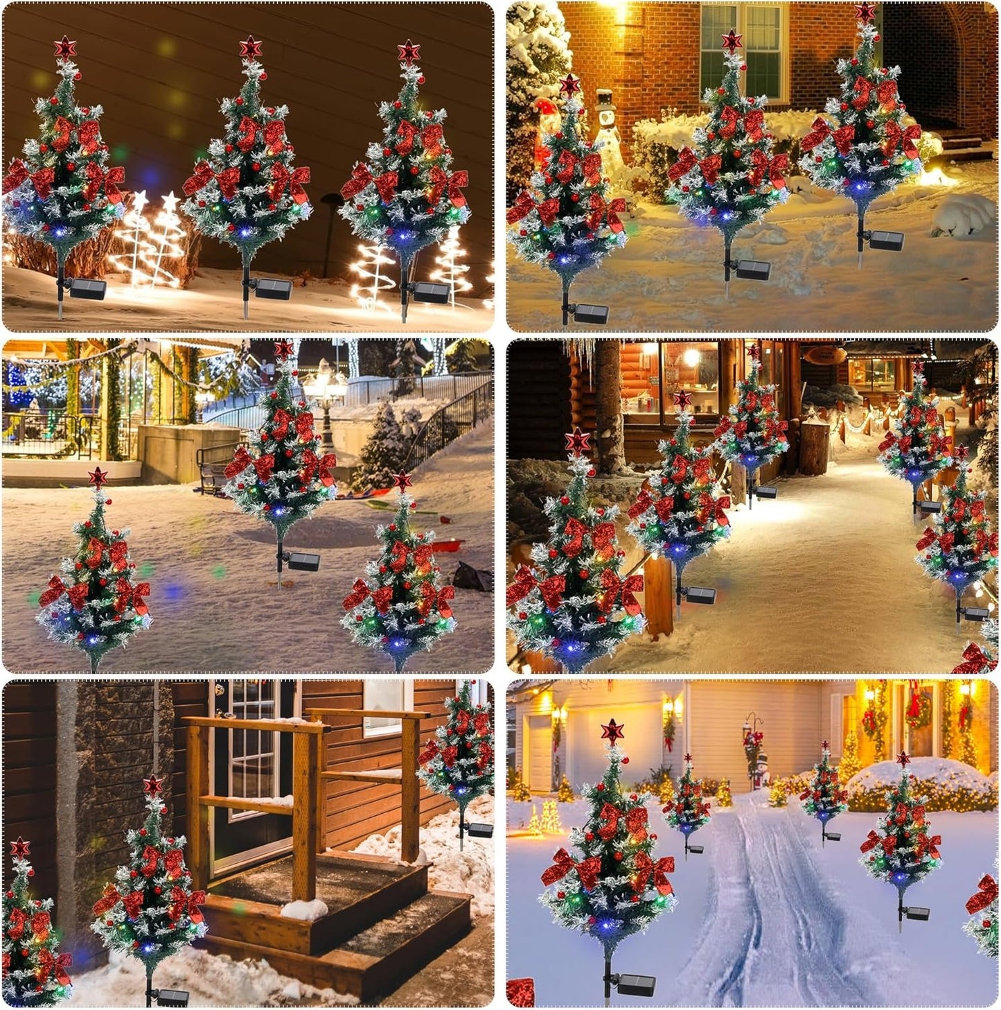 🎄2025 Christmas On Sale✨Solar Christmas Cedar Tree Lights，Waterproof