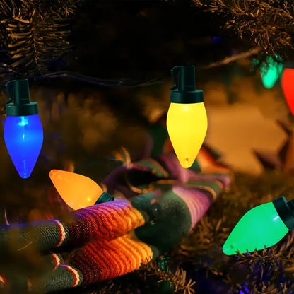 🎄Early Christmas Sale🔥Vintage Christmas String Lights with Timer，Waterproof