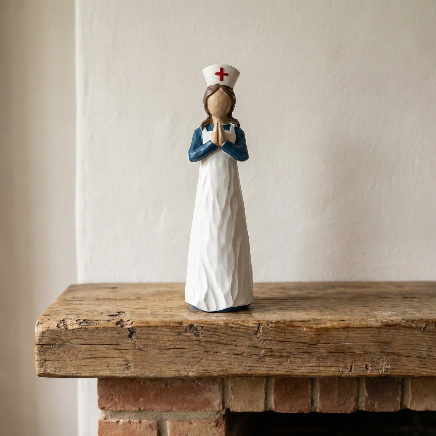 Hand-Painted Resin Angel Nurse Statue – Inspirational Nurse Figurine for Appreciation, Care & Hope