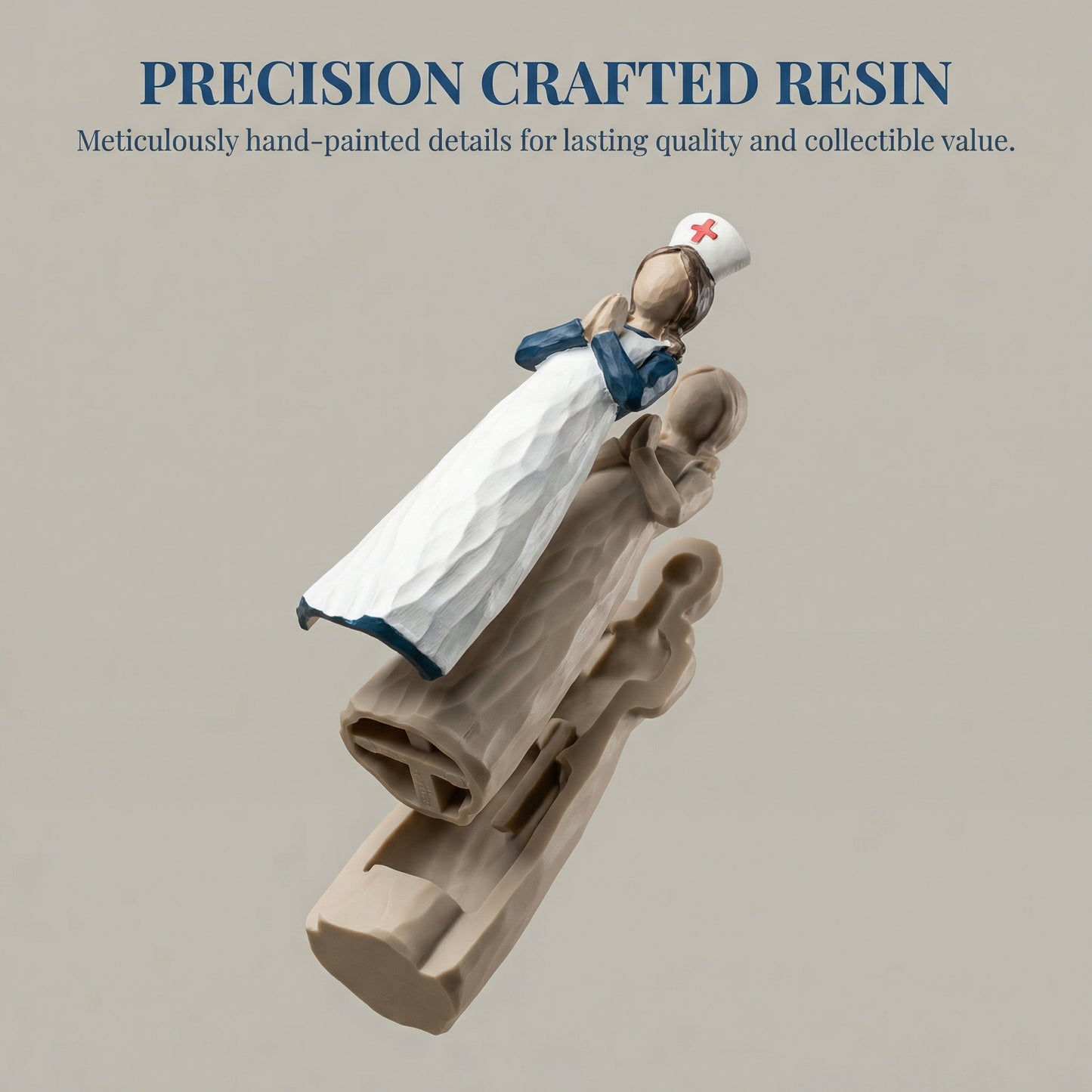 Hand-Painted Resin Angel Nurse Statue – Inspirational Nurse Figurine for Appreciation, Care & Hope