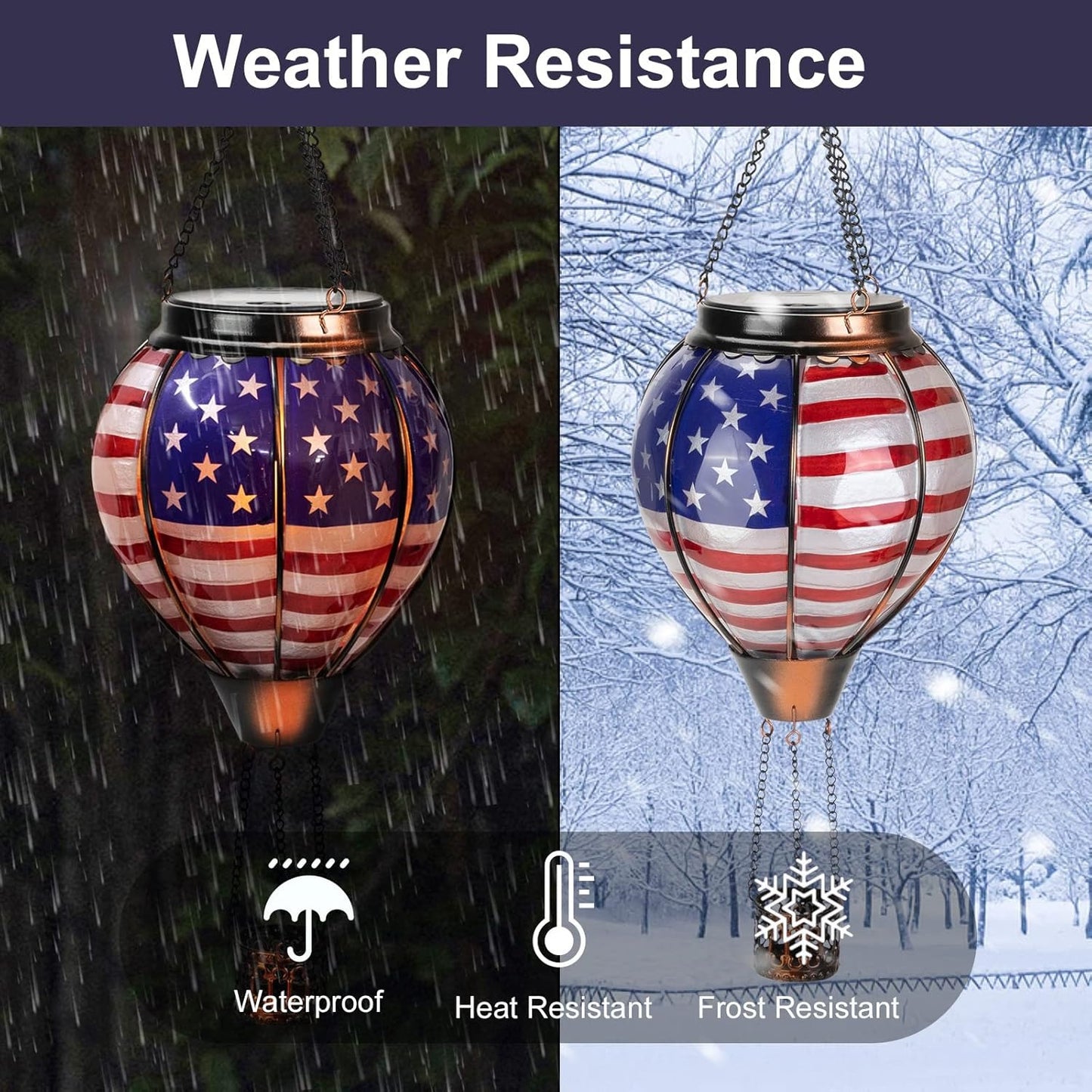 The Stars and Stripes Solar Hot Air Balloon Lantern