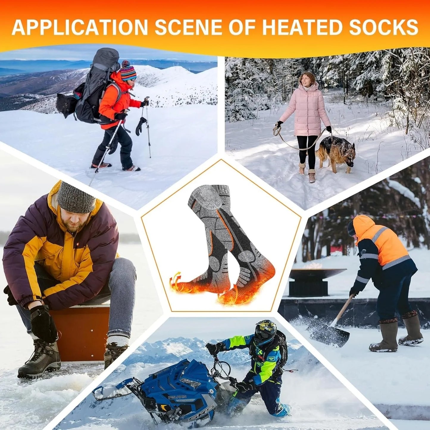 🎄Christmas On Sale🔥Rechargeable Heated Socks