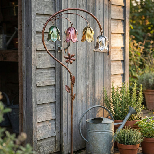 4 Color Metal Lily of the Valley Garden Stake