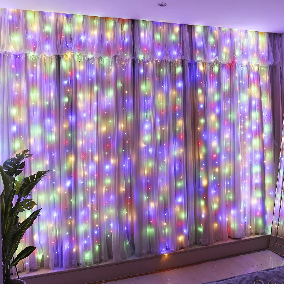 Fairy String Hanging  Curtain Lights with Remote