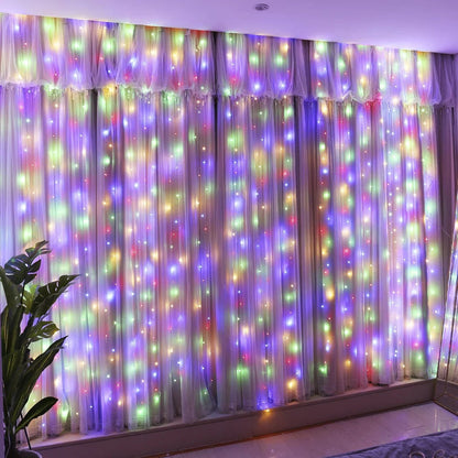 Fairy String Hanging  Curtain Lights with Remote