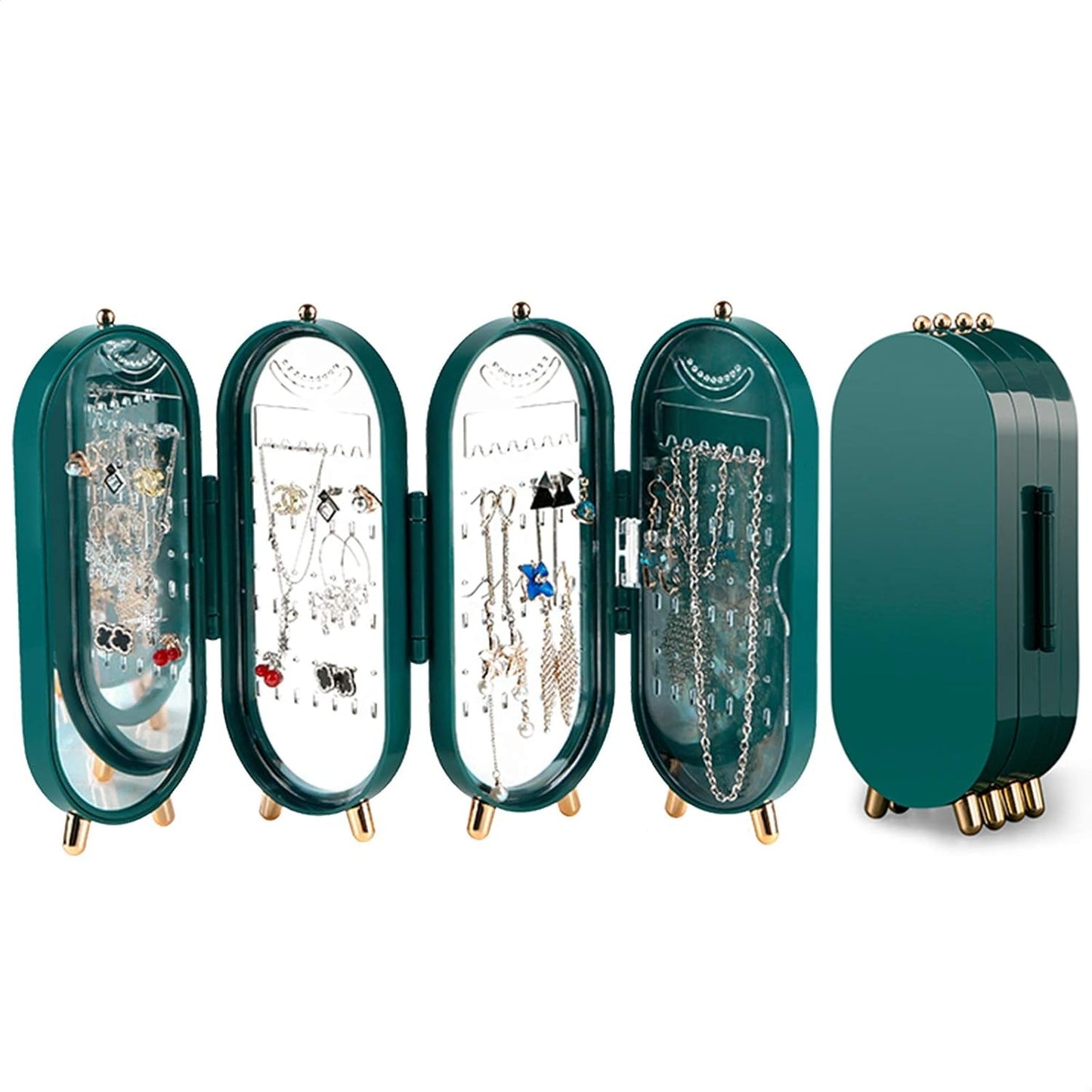 ⚡Flash Sale⚡4-Layer Dustproof Earring Necklace Jewelry Box