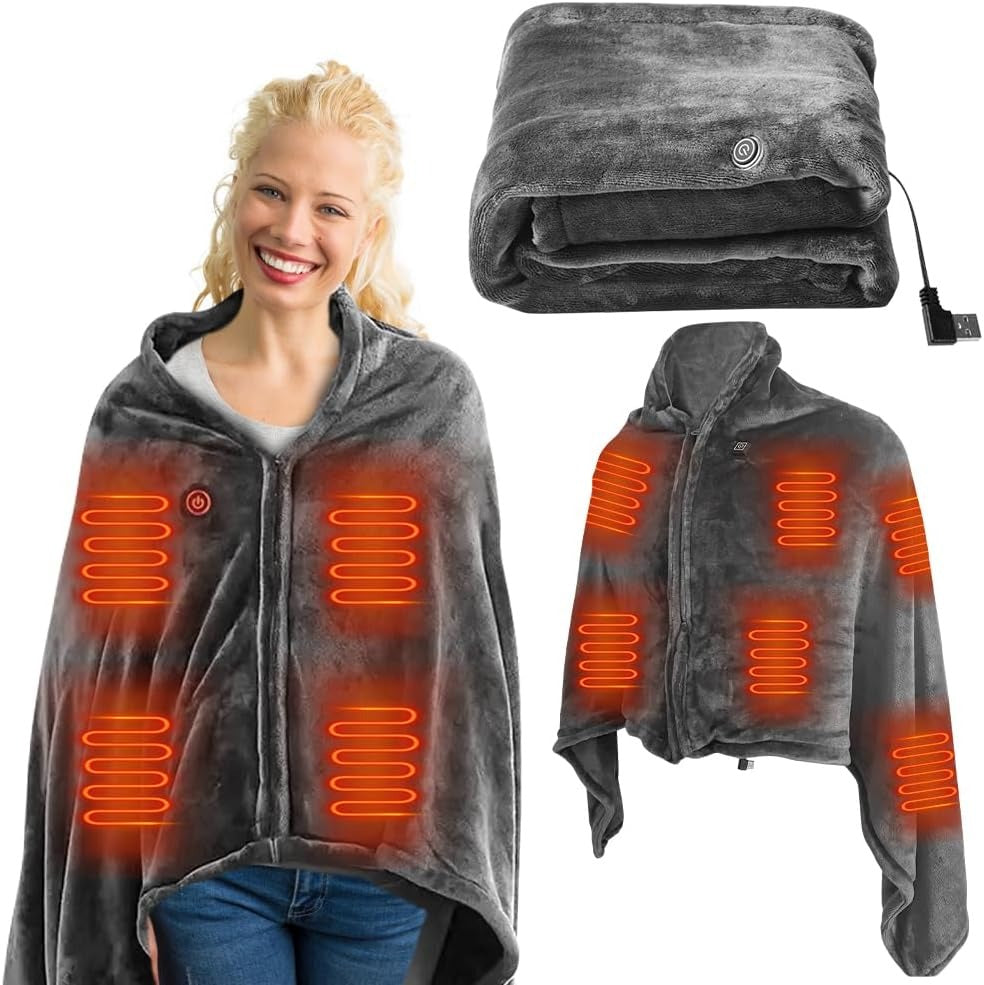 ⚡Flash Sale⚡Portable Electric Heated Blanket Shawl
