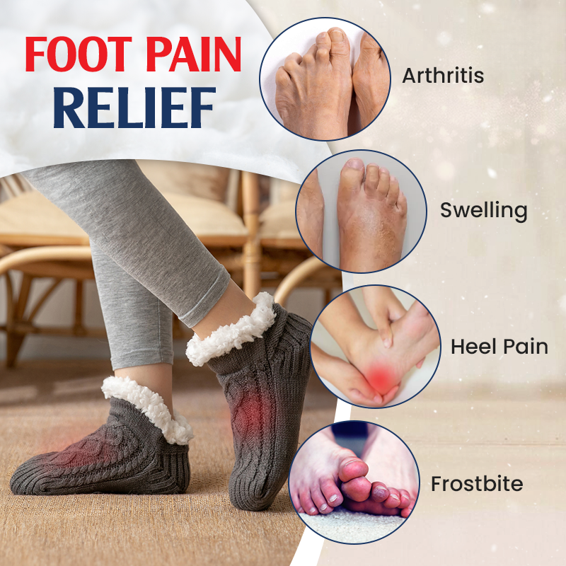 Fleece-Lined Non-Slip Thermal Slippers Socks