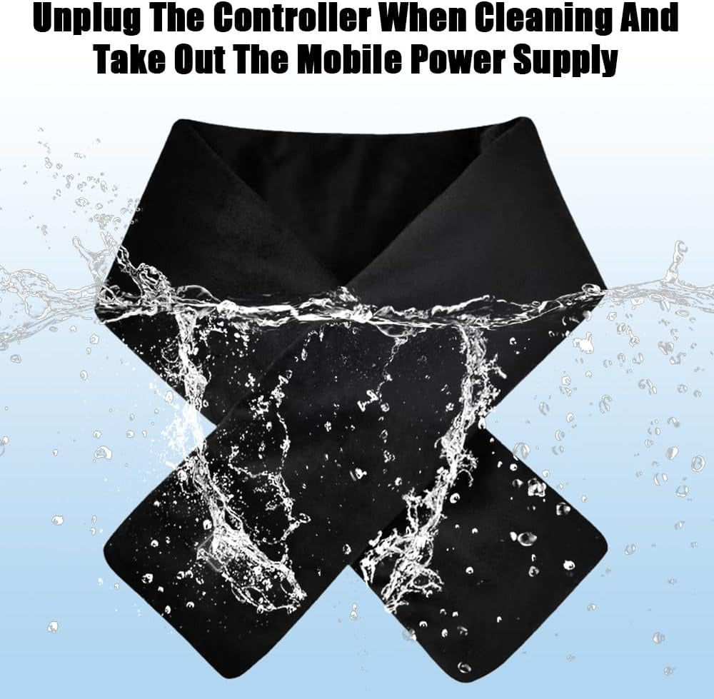 USB Heated Scarf with 3 Levels Adjustable Temperature