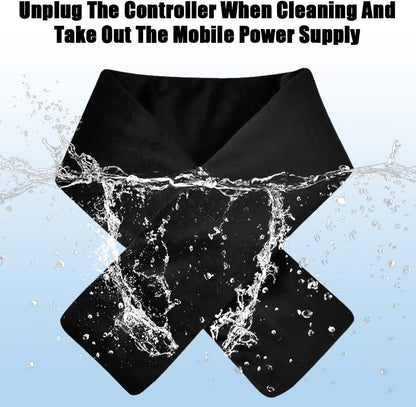 USB Heated Scarf with 3 Levels Adjustable Temperature