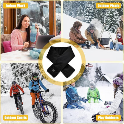 USB Heated Scarf with 3 Levels Adjustable Temperature