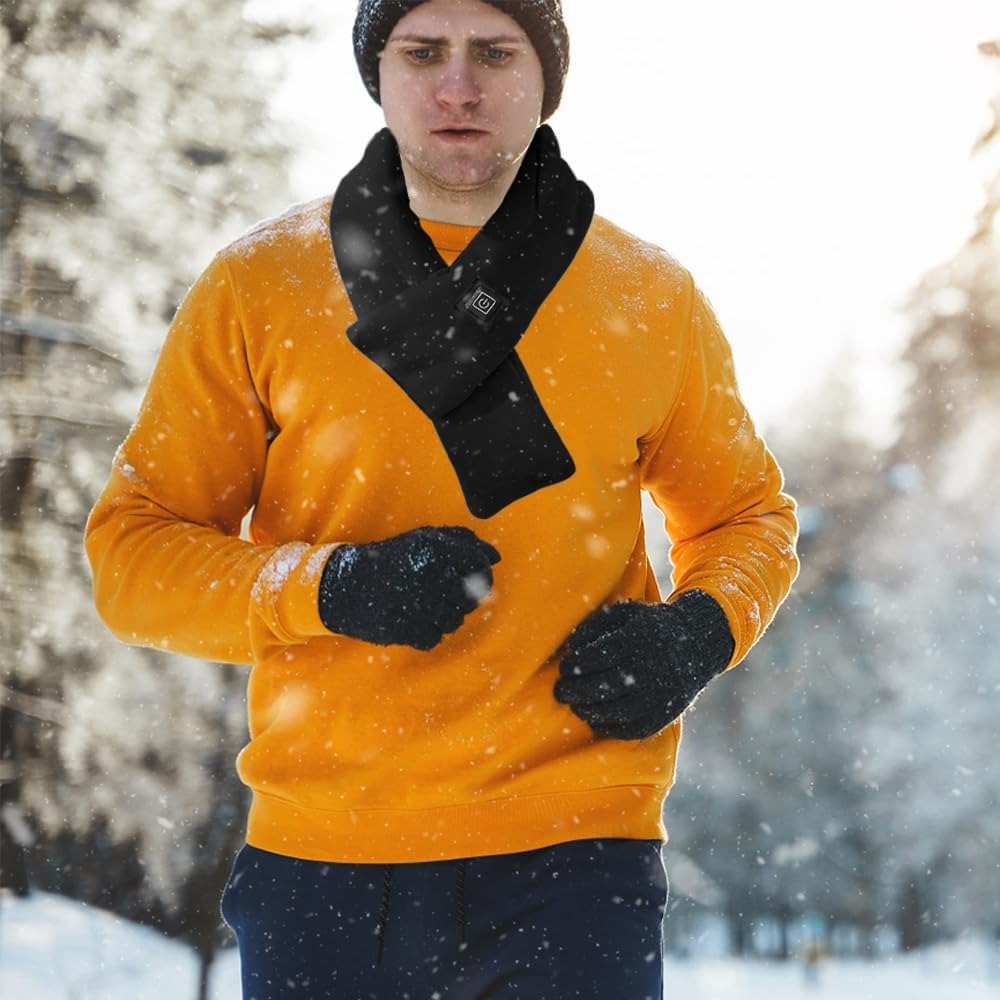 USB Heated Scarf with 3 Levels Adjustable Temperature